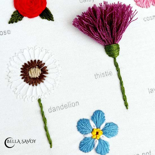 Flower Embroidery Stitch Along Part 2