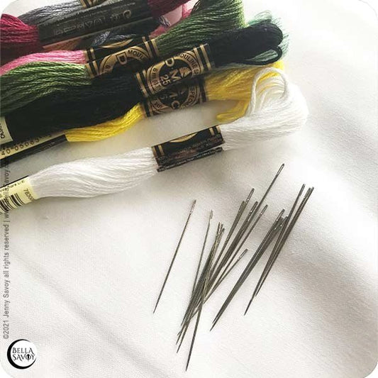 Embroidery Needle and Thread Basics