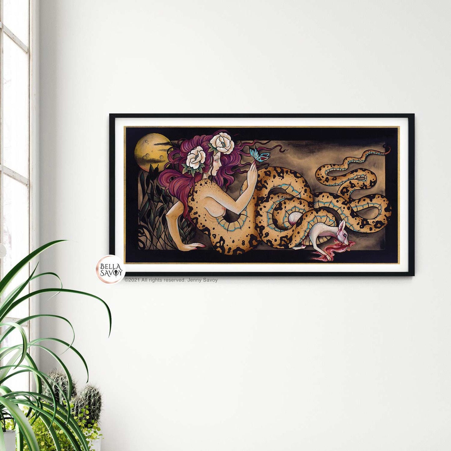 Snake Woman Art Print